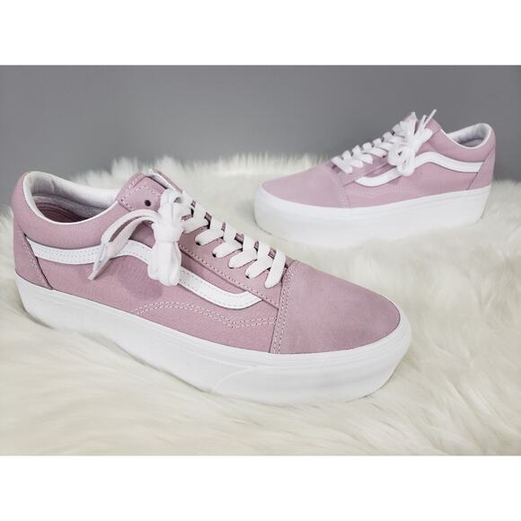 NEW Vans - Old Skool Stacform Lilac Women's Size‎ 11.5 Mauve lavender platform - Picture 2 of 9